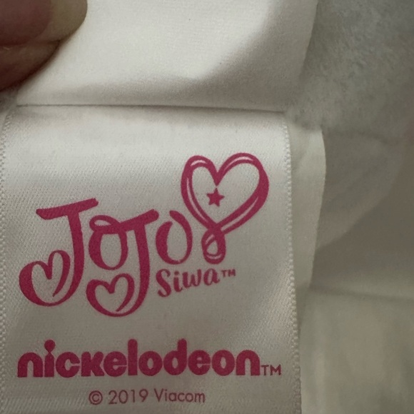 JoJo Siwa Pink and White Stuffed Unicorn Toy - Picture 3 of 7